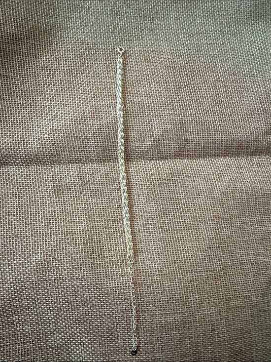 Jewelry - Delicate Silver-Tone Chain Bracelet with Small Bead Accent